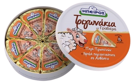 Τυράκια Τρίγωνα με Γραβιέρα 8 μερίδες Ήπειρος (140g)