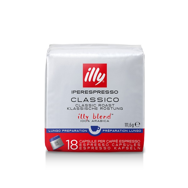 Κάψουλες espresso Lungo για μηχανή Iperespresso Illy (18 τεμ) -0,70€