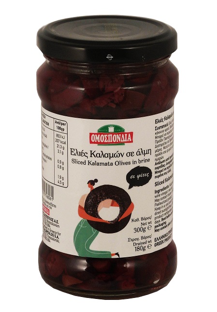 Ελιές Καλαμών σε Φέτες Ομοσπονδία (180 g)