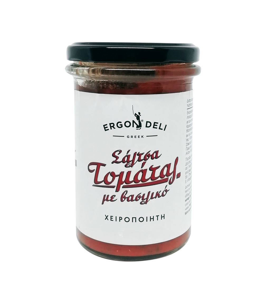 Χειροποίητη Σάλτσα Τομάτας με Βασιλικό ERGON (350g)
