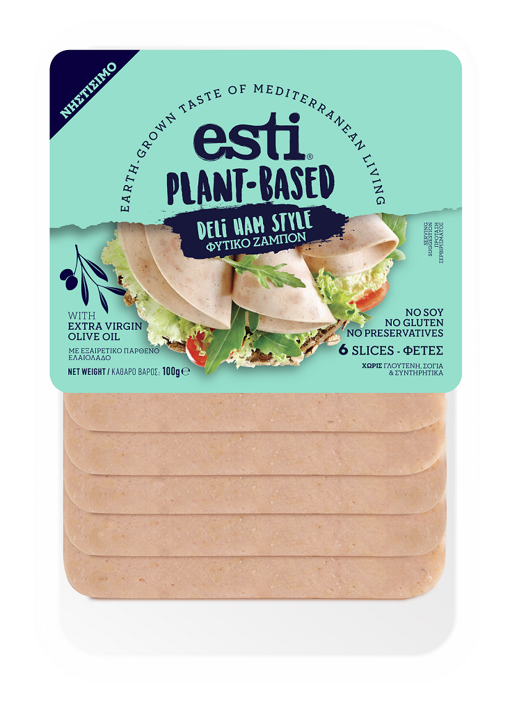 Plant Based Φυτικό Ζαμπόν σε Φέτες Esti (6 Φέτες) (100g)