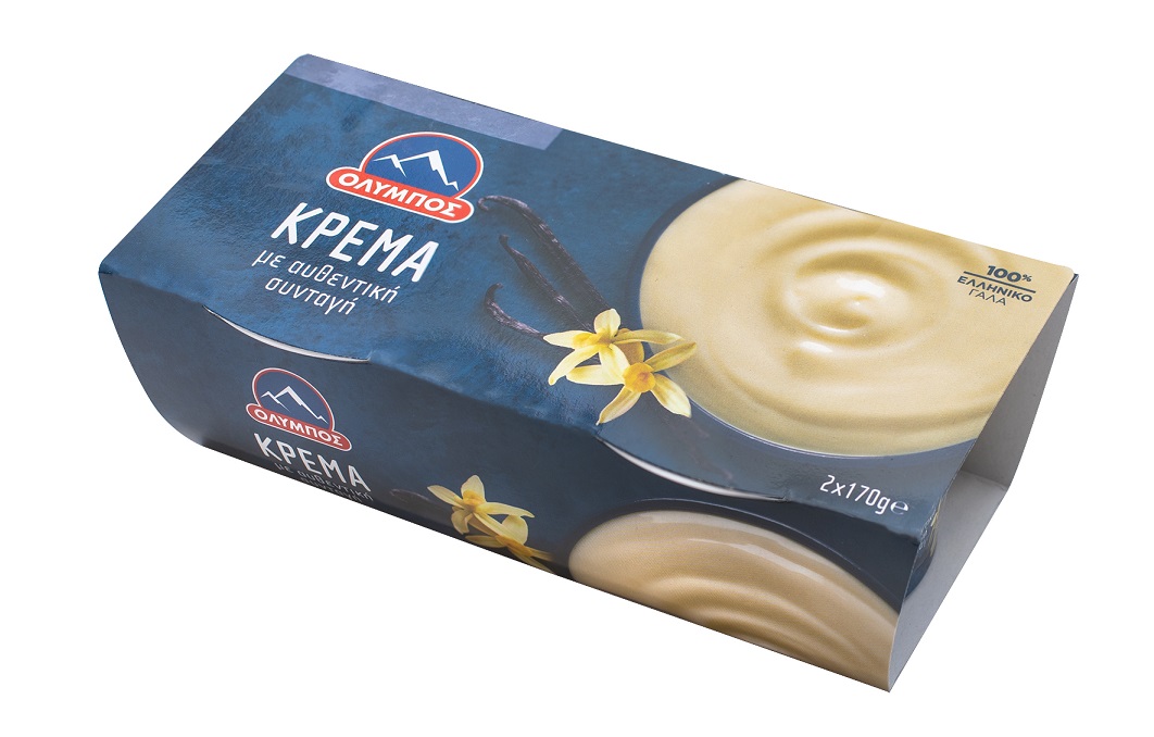 Κρέμα βανίλια ΟΛΥΜΠΟΣ (2x170g)