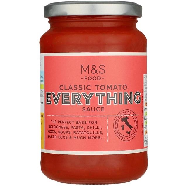 Marks & Spencer Σάλτσα Τομάτας με Καρότο Κρεμμύδι Σκόρδο Βότανα και Καρυκεύματα Marks & Spencer (500g)