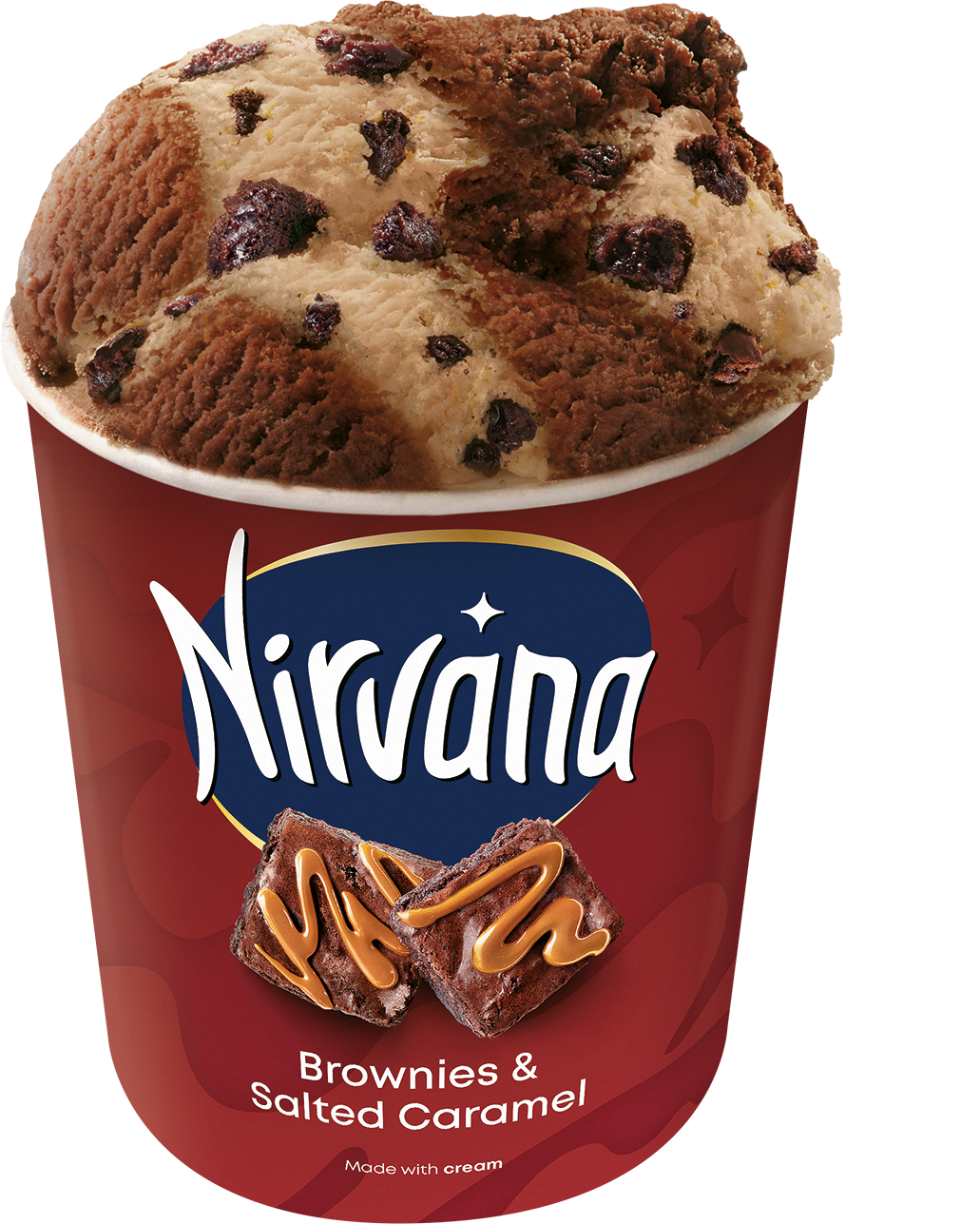Froneri Παγωτό Brownies & Salted Caramel Nirvana (420 ml)