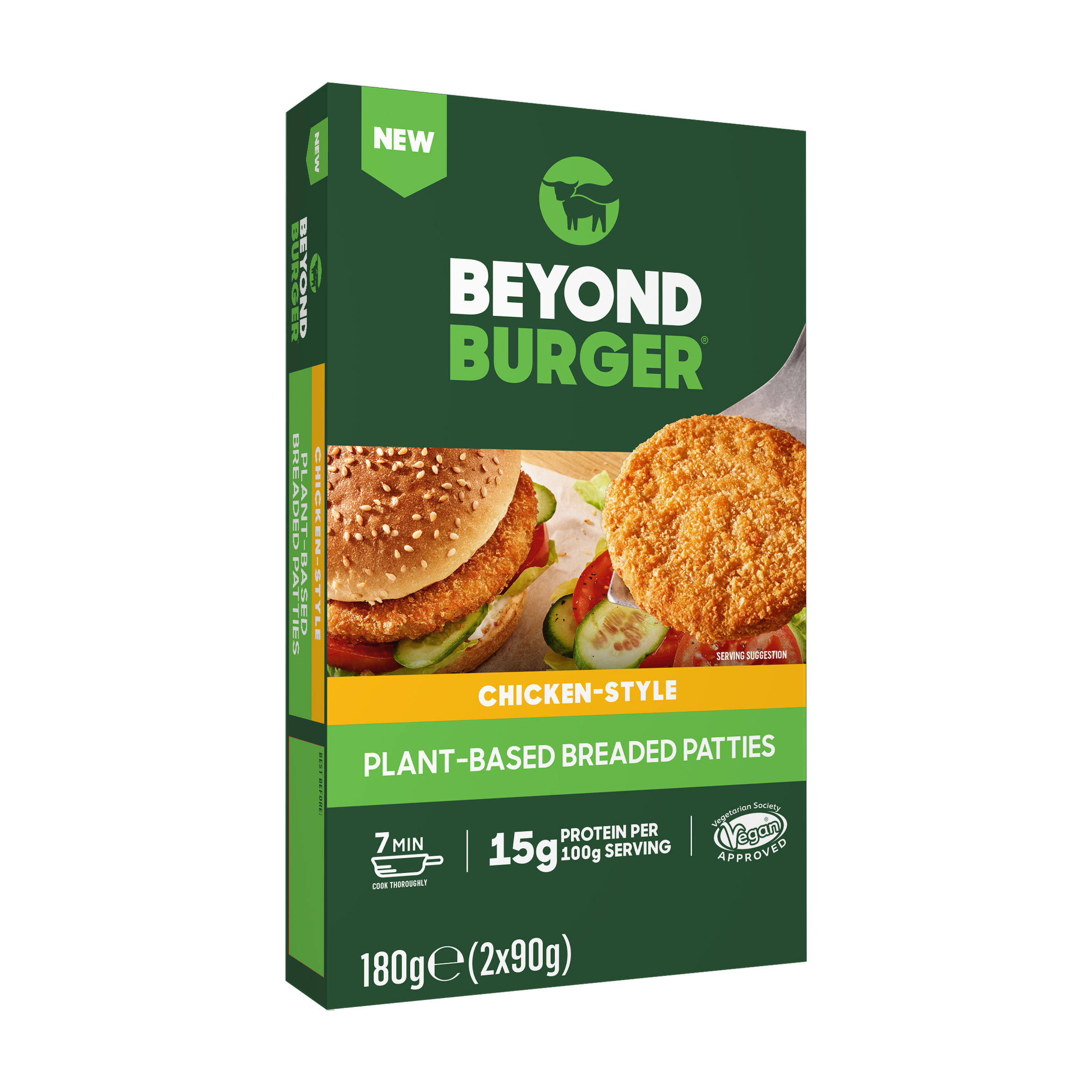 Foodelco Chicken Style Burger Kατεψυγμένα Φυτικής Προέλευσης Beyond Meat (2Χ90 g)