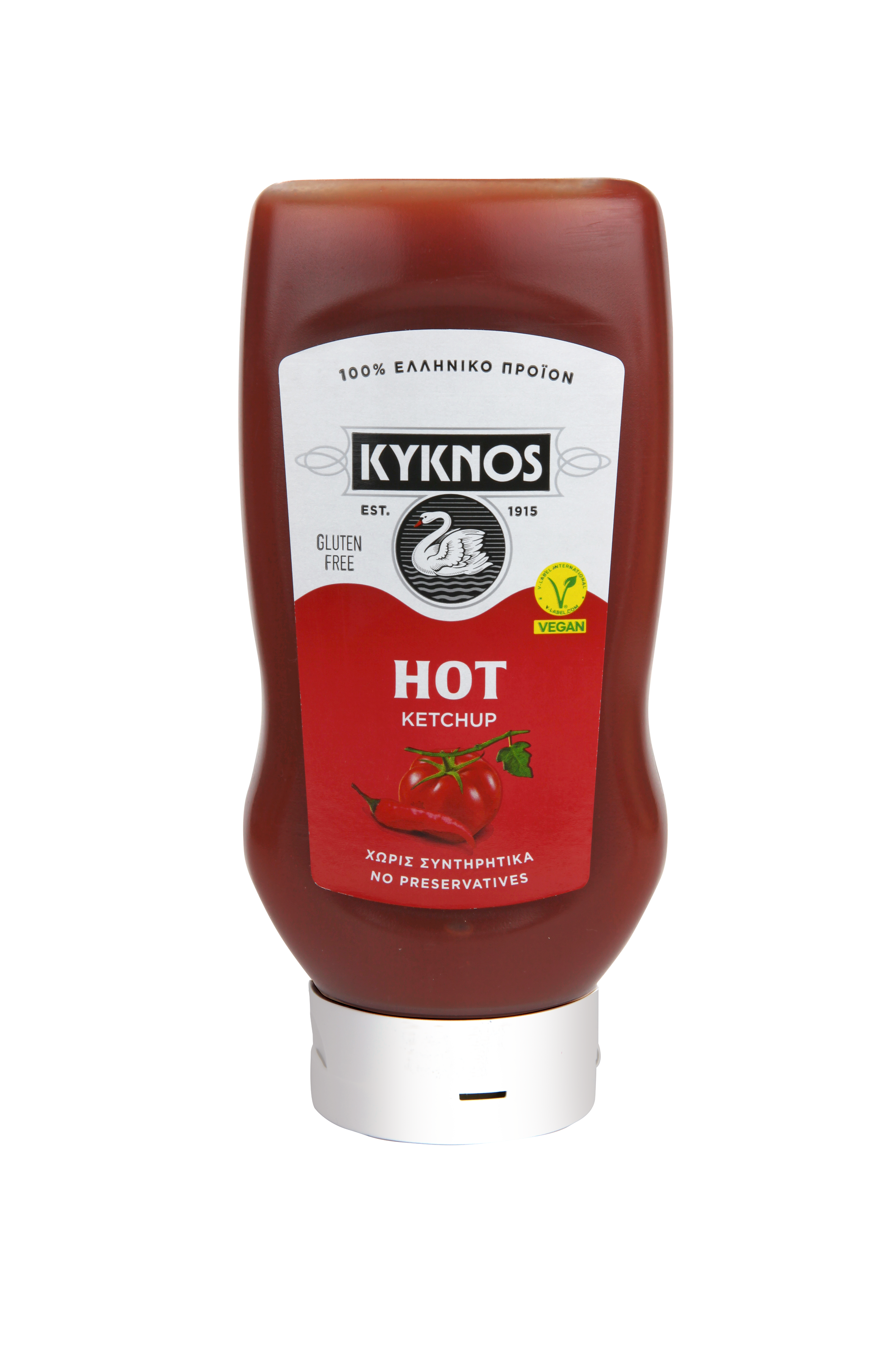 Κύκνος Κέτσαπ Hot σε Πλαστική Φιάλη Top Down Κύκνος (560g)