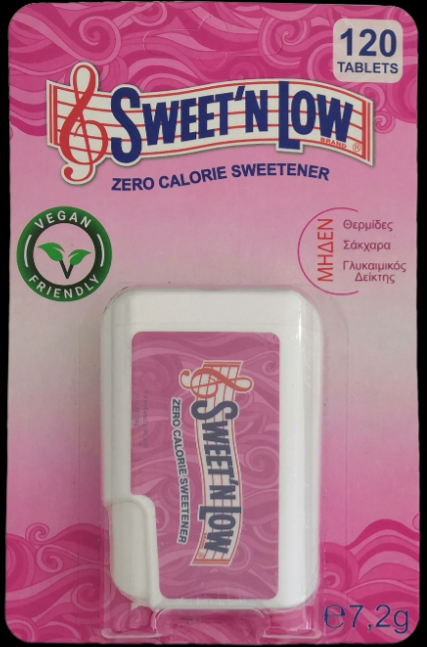 Sweet N' Low Ζαχαρίνη 120 δισκία Sweet n' Low (7,2 g)