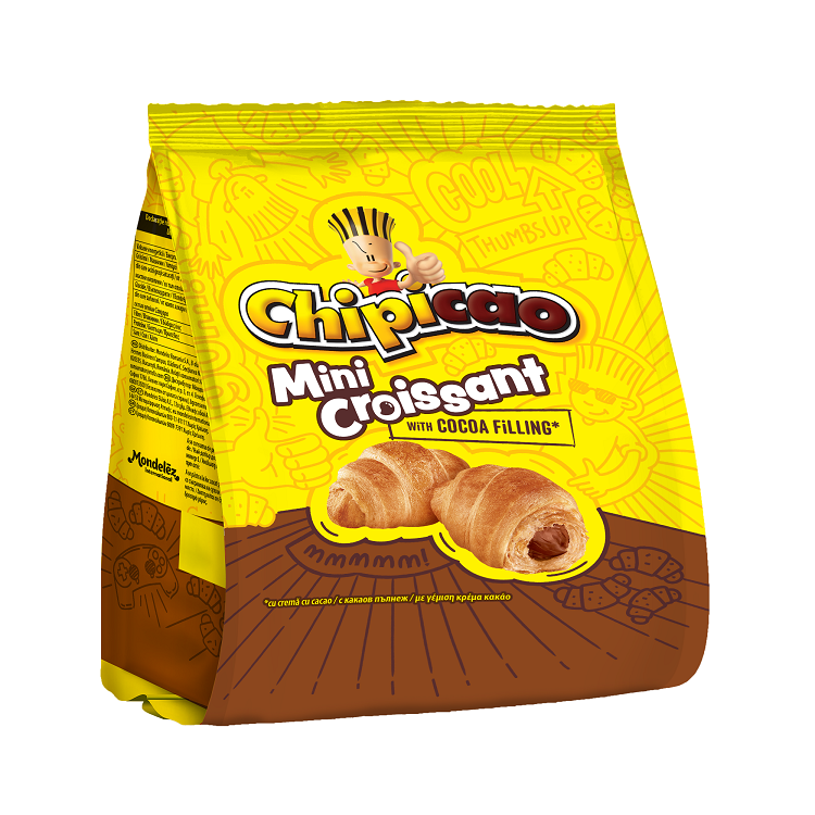 Mondelez Mini Κρουασάν με Γέμιση Κρέμα Κακάο, Chipicao (60g)