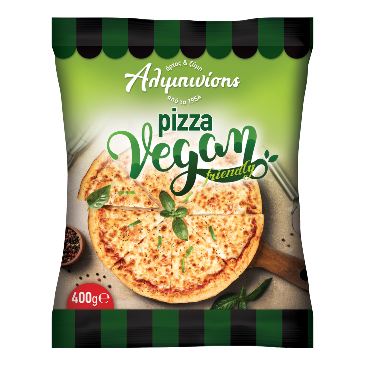 Αλιμπινίσης Άρτος & Ζύμη ΑΒΕΕ Πίτσα Vegan Αλιμπινίσης (400g)