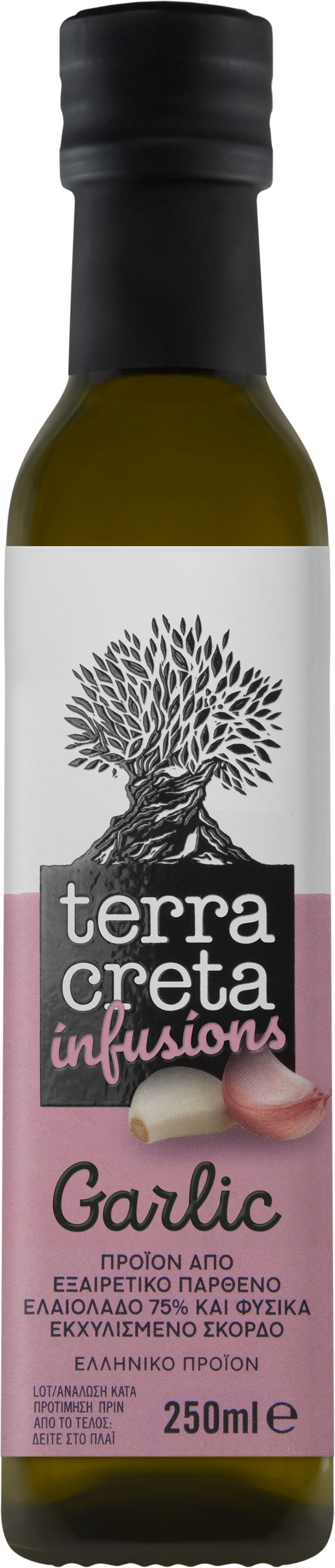 Terra Creta Ελαιόλαδο Infusions με Σκόρδο Terra Creta 250ml