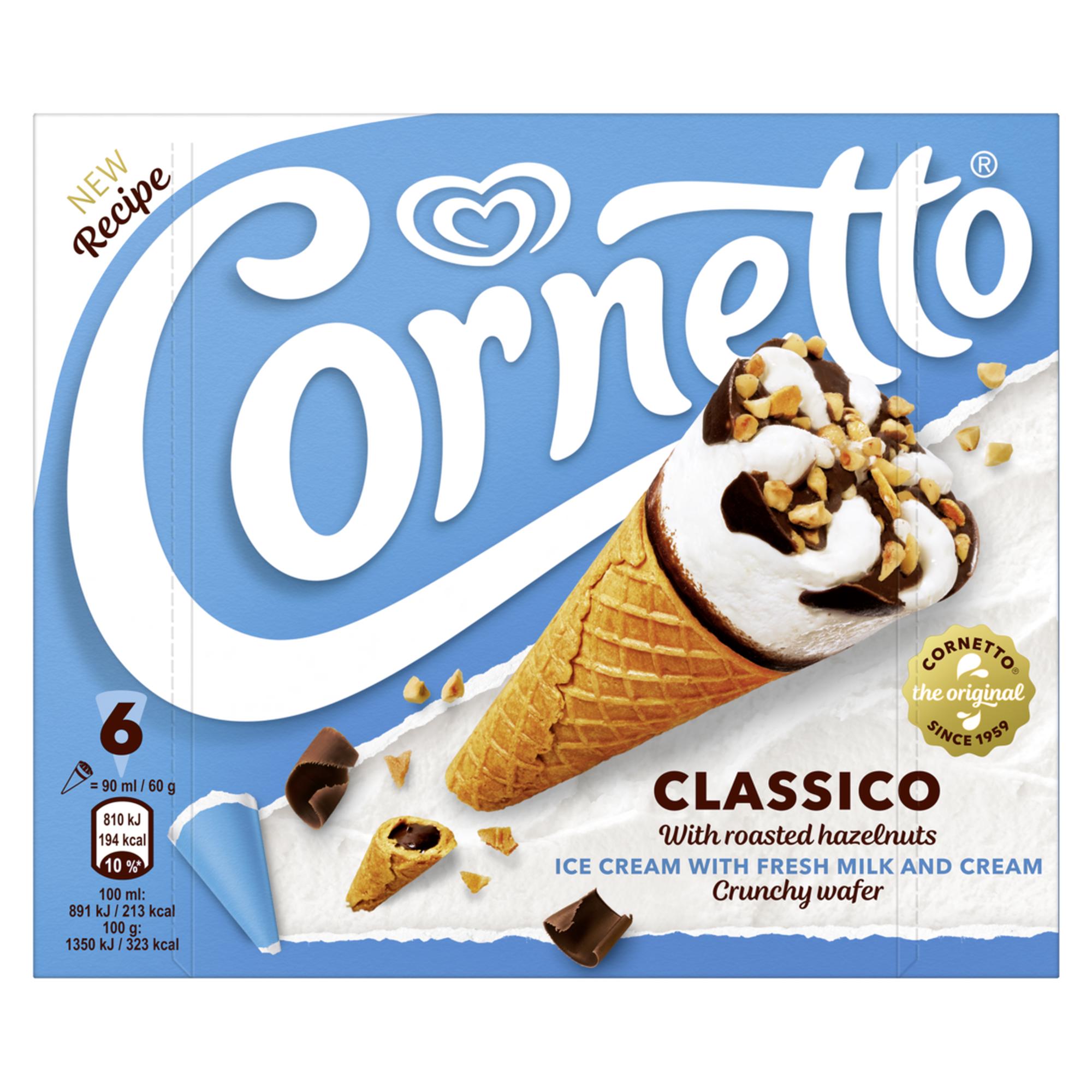 Ελαϊς-Unilever Hellas Α.Ε. Παγωτό Classic Cornetto (6X90ml)