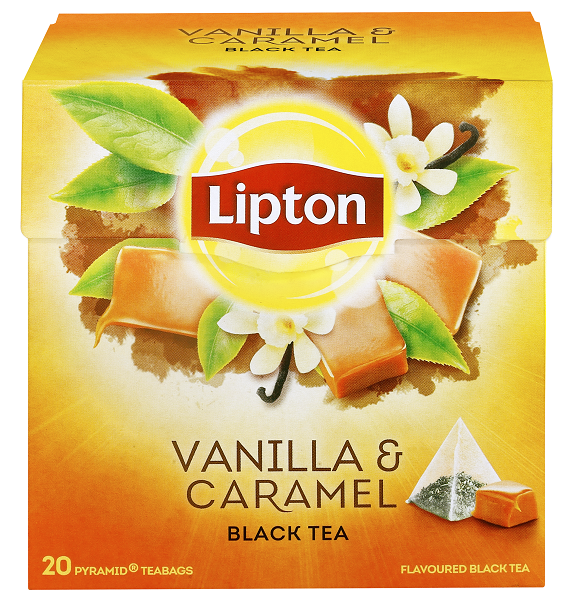Τσάι Μαύρο Βανίλια Καραμέλα Lipton (20 πυραμίδες x 1,7 g)