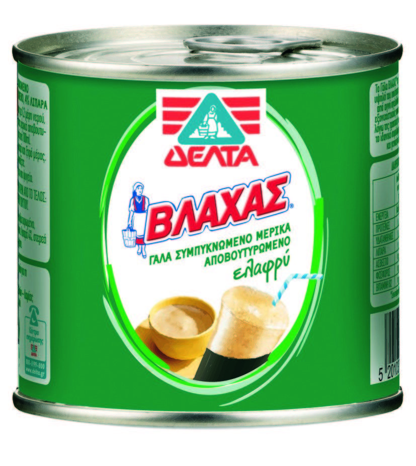 Γάλα Συμπυκνωμένο Βλάχας Ελαφρύ Δέλτα (170ml)