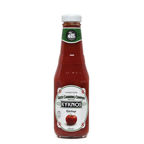 Κέτσαπ Απλό σε Γυάλινη Φιάλη Κύκνος (330 g)
