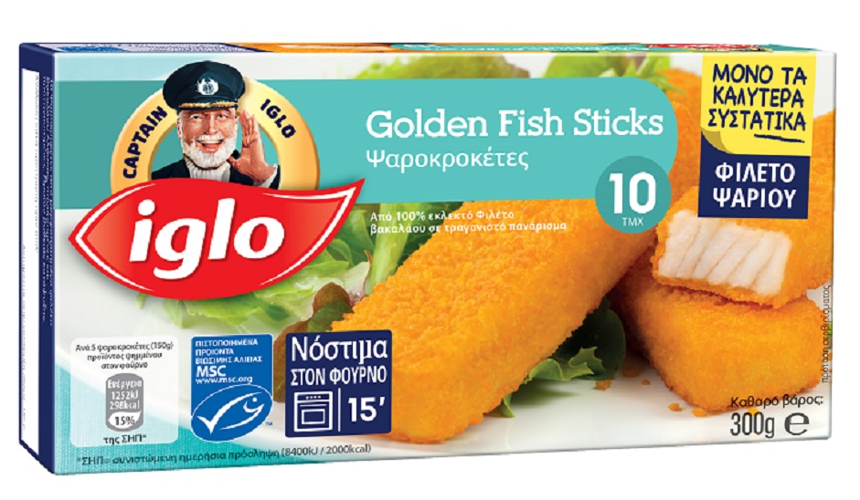 Fish Sticks Κατεψυγμένα 10τεμ.Captain Iglo (300 g)