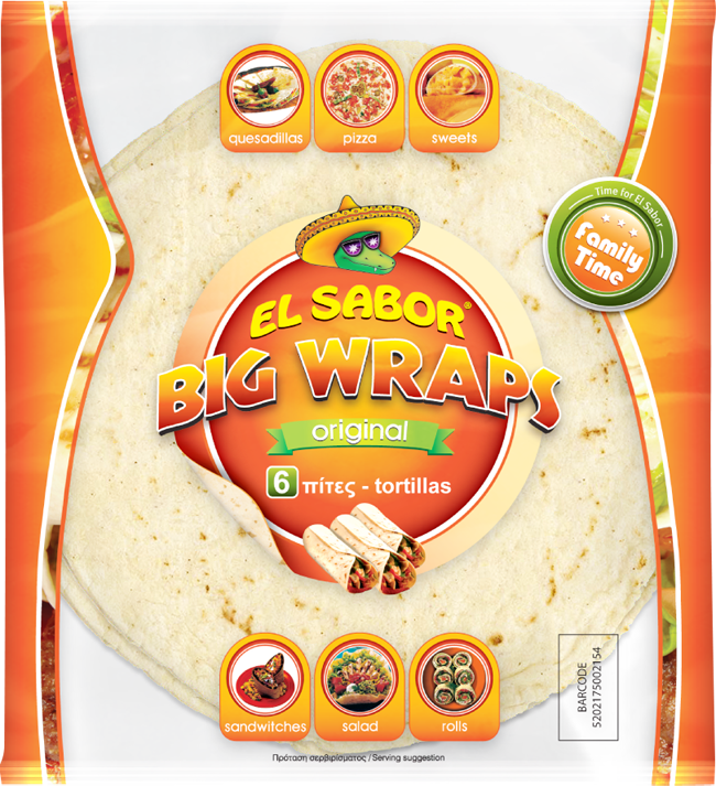 Πίτες Μεξικάνικες Wraps El Sabor (6 τεμ)