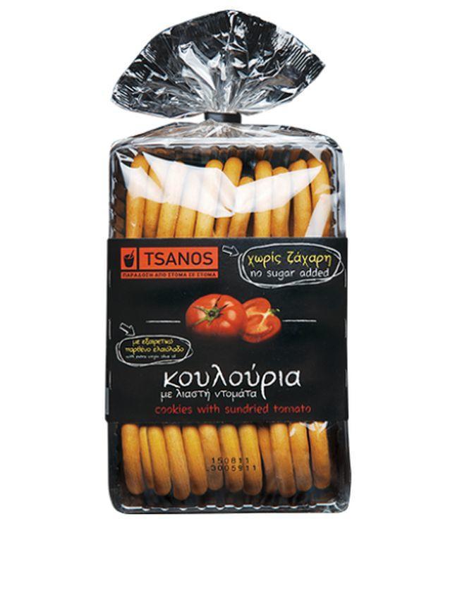 Κουλούρια με Λιαστή Ντομάτα Χωρίς Ζάχαρη Τσανός (200 g)