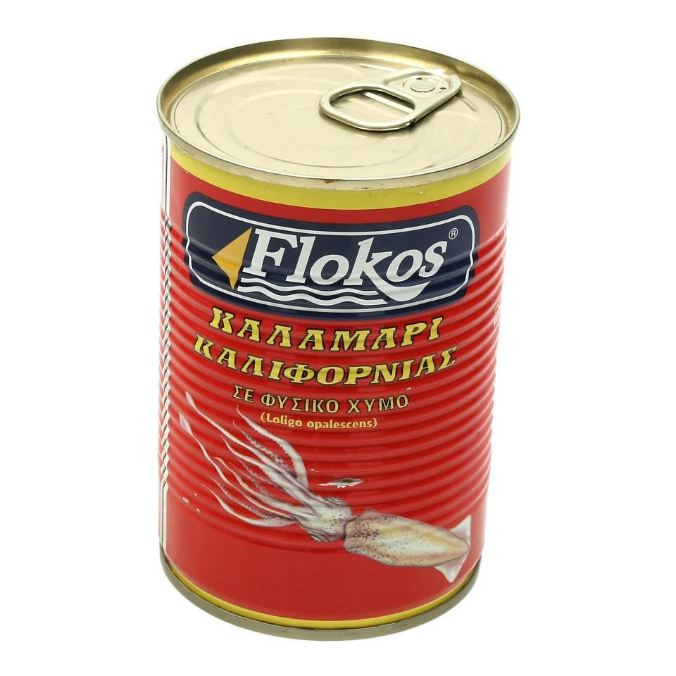 Καλαμάρι σε Φυσικό Χυμό Flokos (370 g)