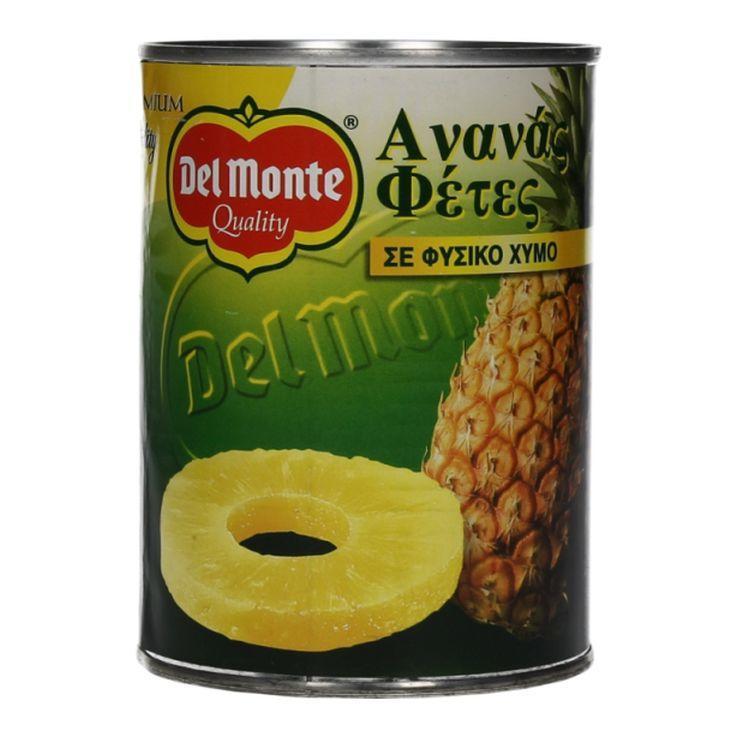 Κομπόστα Ανανά Φέτες σε Φυσικό Χυμό Del Monte (565 g)