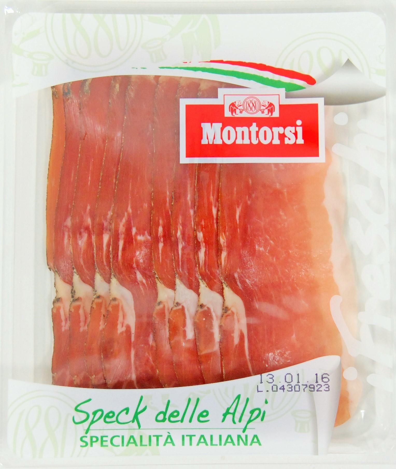 Καπνιστό Μπoύτι Speck 10 Φέτες Montorsi (100 g) φωτογραφία