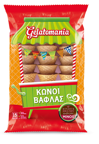 Κώνοι Βάφλας 15 τεμ Gelatomania (60 g)
