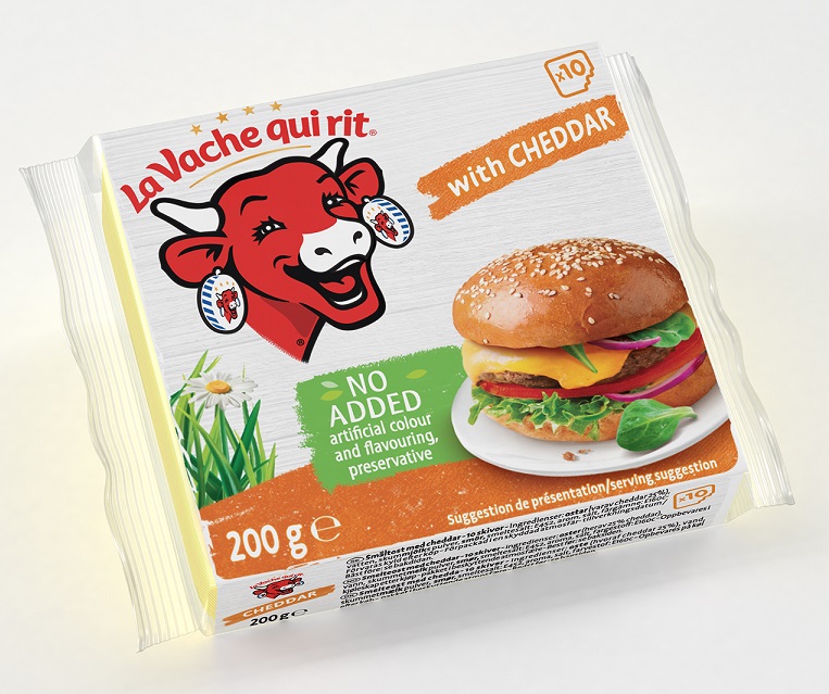 Τυρί Cheddar σε φέτες La vache qui rit (10 φέτες) (200g)