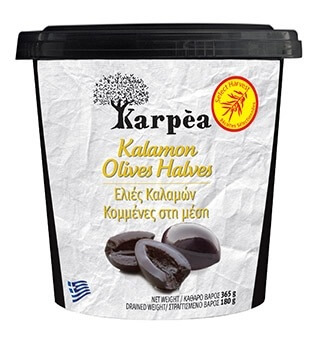 Ελιές Καλαμών Κομμένες στην Μέση Karpea (180 g)