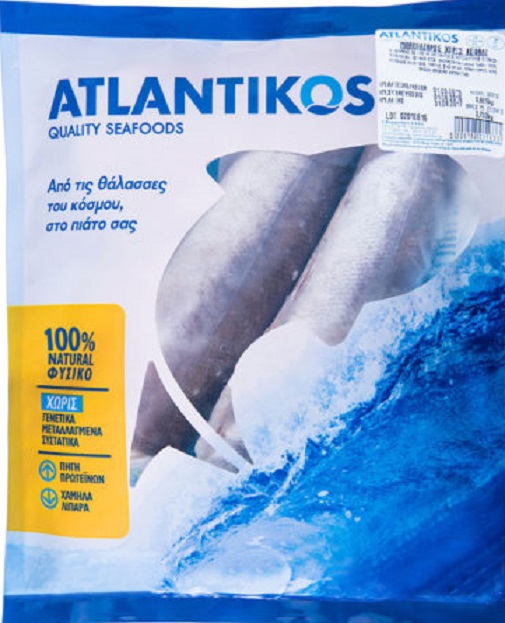 Α. Φασομυτάκης Α.Β.Ε.Ε. Μπακαλιάρος χωρίς κεφάλι Αργεντινής Κατεψυγμένος Atlantikos (700g - κ.β.665g)