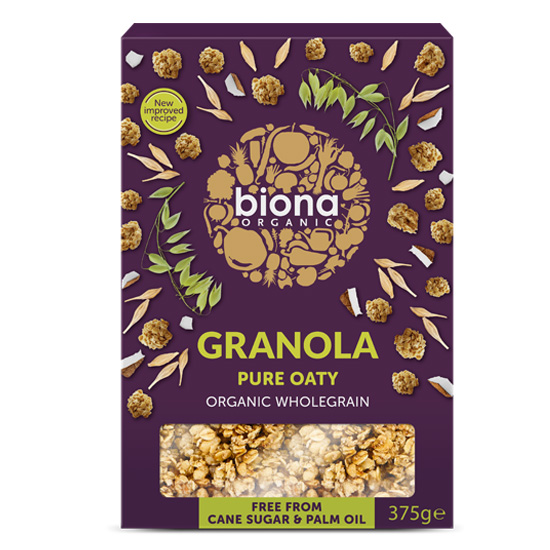 Βιολογική Granola Βρώμης Χωρίς Ζάχαρη Biona (375g)