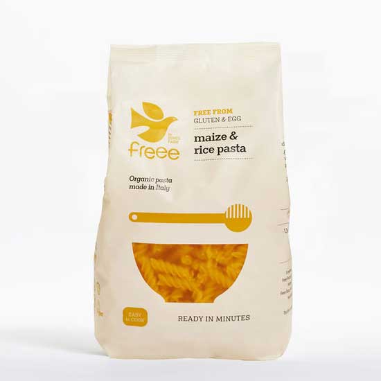 Βιολογικές Βίδες από Καλαμπόκι και Ρύζι Doves (500g)