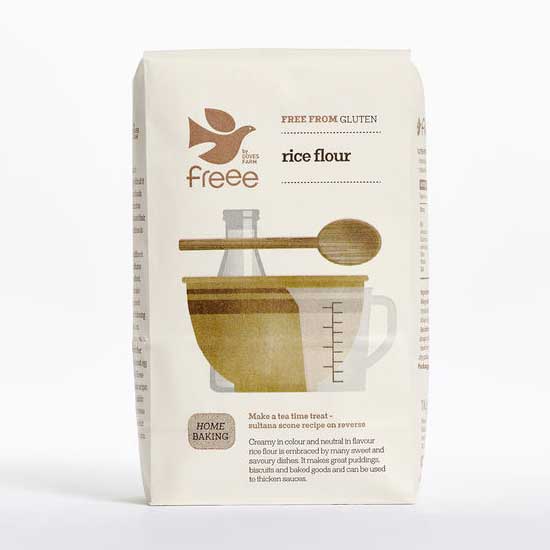 Αλεύρι Ρυζιού Χωρίς Γλουτένη Doves (1kg)
