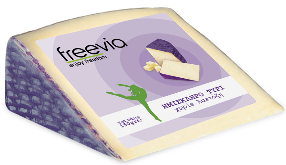 Ημίσκληρο Τυρί χωρίς Λακτόζη Freevia (150g)