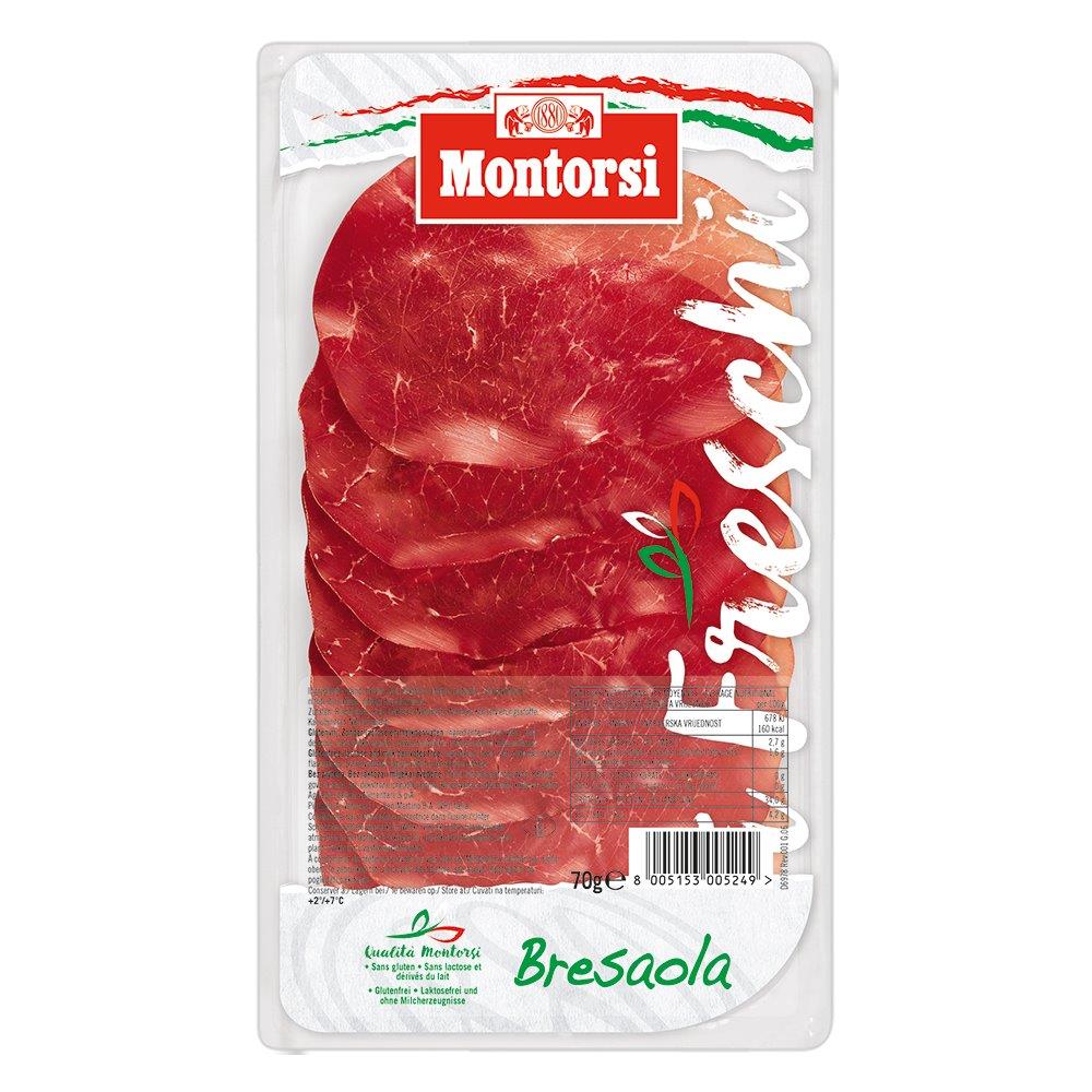 Μοσχαρίσια Bresaola 10 Φέτες Montorsi (70g)
