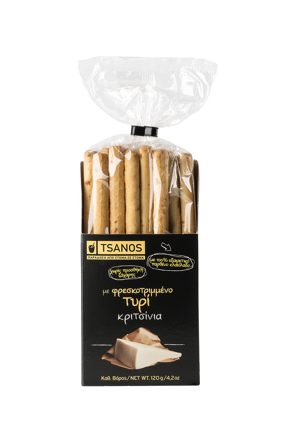 Τσάνος Κριτσίνια με Φρέσκο Τυρί Τσάνος (120 g)