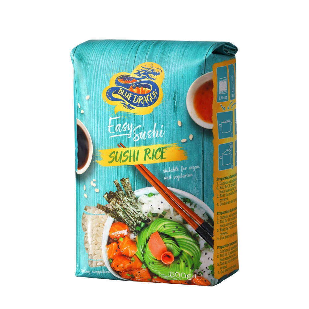 Ρύζι για Σούσι Ιαπωνικό Blue Dragon (500 g)