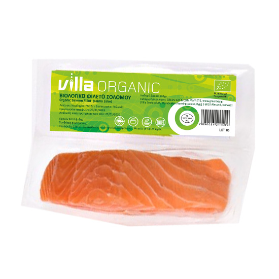 Σολομός Φιλέτο Νορβηγίας Βιολογικός Villa Organic (125g)