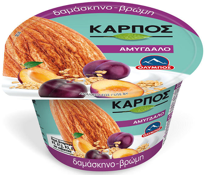 Ελληνικά Γαλακτοκομεία Α.Ε. Επιδόρπιο Αμυγδάλου με Δαμάσκηνο & Βρώμη ΟΛΥΜΠΟΣ (150g)