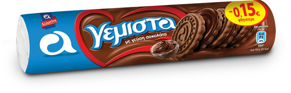 Μπισκότα Γεμιστά με Κακάο Αλλατίνη (200 g) -0,15 €