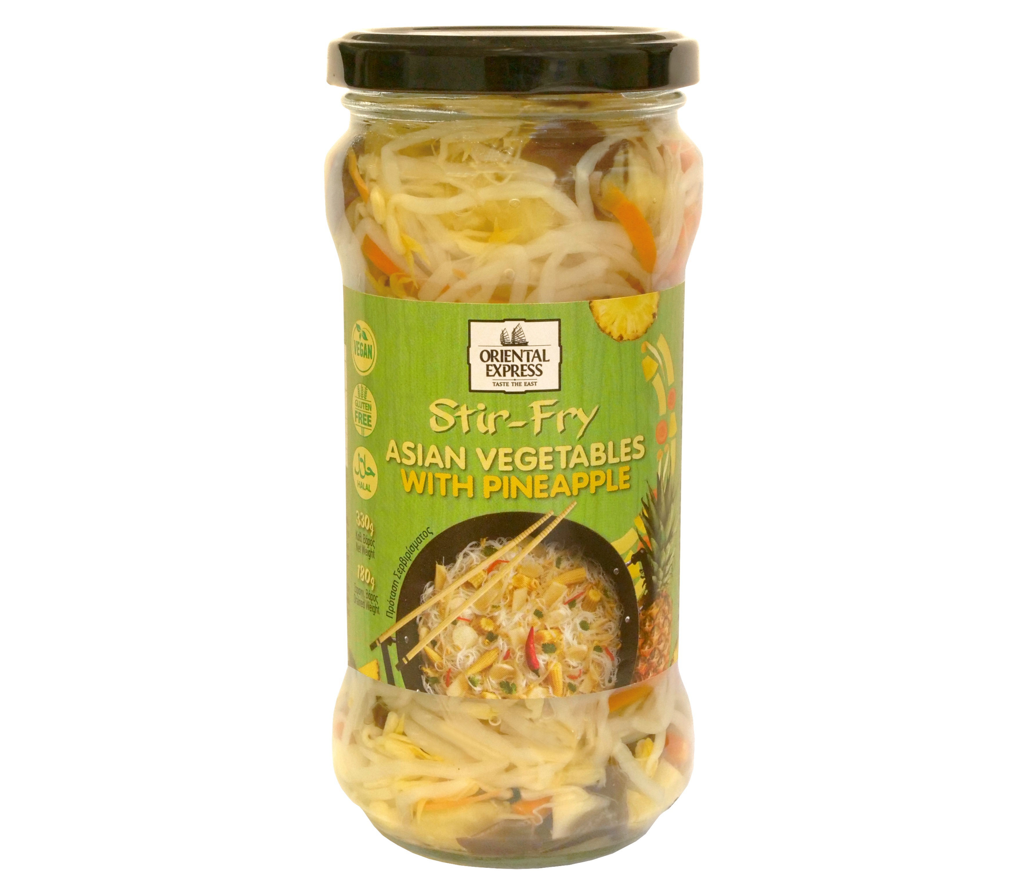 Ανάμικτα Ασιατικά Λαχανικά με Ανανά Oriental Express (330 g)