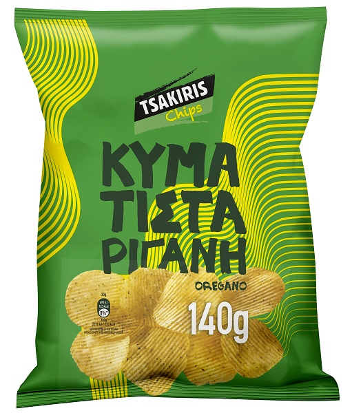 Τσιπς Κυματιστά με Ρίγανη Tsakiris (140g)