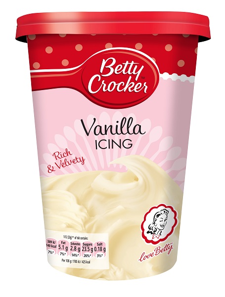 Γλάσο Ζαχαροπλαστικής με Άρωμα Βανίλια Betty Crocker (400g)