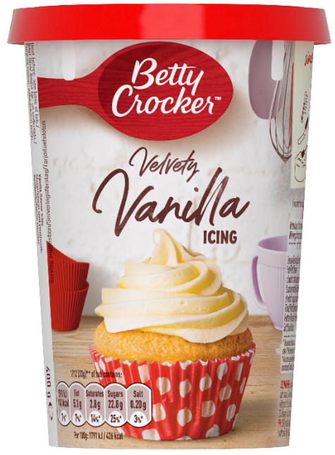 General Mills Γλάσο Ζαχαροπλαστικής με Άρωμα Βανίλια Betty Crocker (400g)
