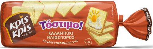 Ψωμί του Τοστ Καλαμπόκι Ηλιόσπορος Τόστιμο Κρις Κρις (530g)