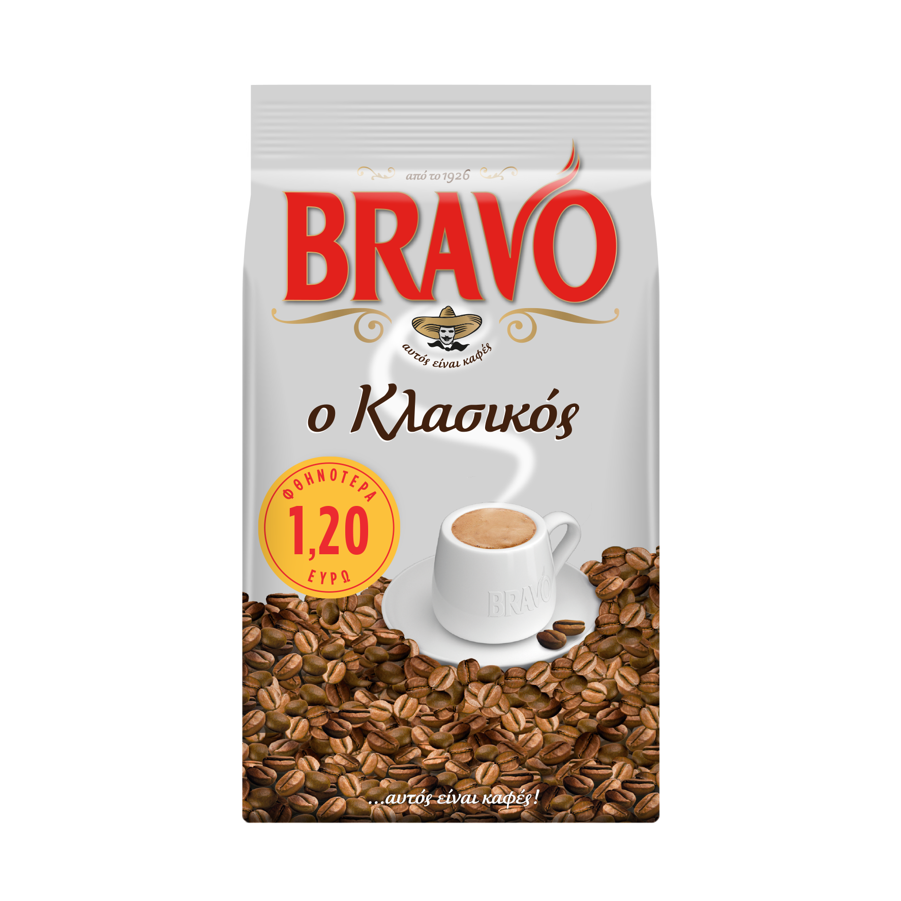 Καφές Ελληνικός Κλασσικός Bravo (985 g) -1,20€