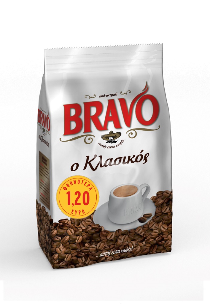 Καφές Ελληνικός Κλασσικός Bravo (985 g) -1,20€