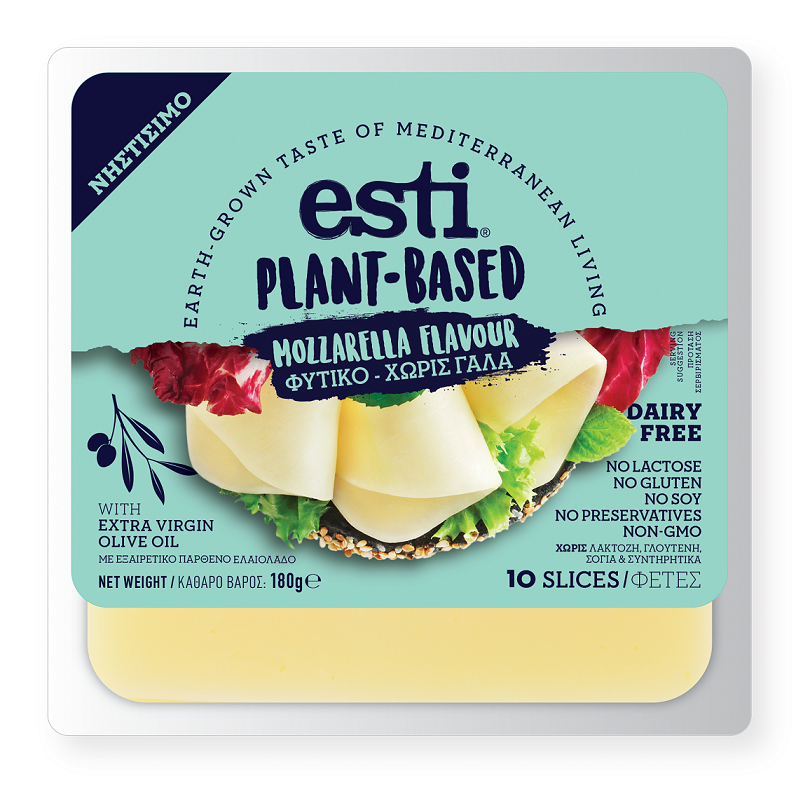 Τυρί Mozzarella Φυτικό σε Φέτες Esti (180g)