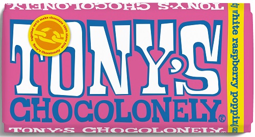 Σοκολάτα Λευκή με Βατόμουρο & Popping Candy Tony’s Chocolonely (180g)