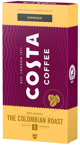 Κάψουλες Espresso Colombian Roast Costa Coffee (10 τεμ)