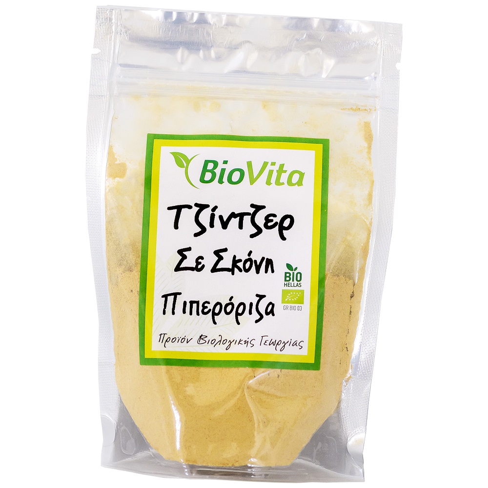Τζίντζερ (Πιπερόριζα) σε Σκόνη Βιολογικό Biovita (50g)