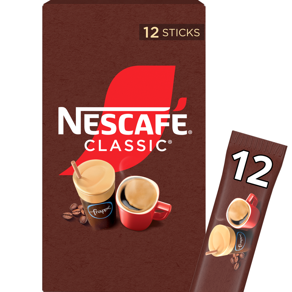 Nestle Στιγμιαίος Καφές σε Sticks Nescafe Classic (12x2 g) 